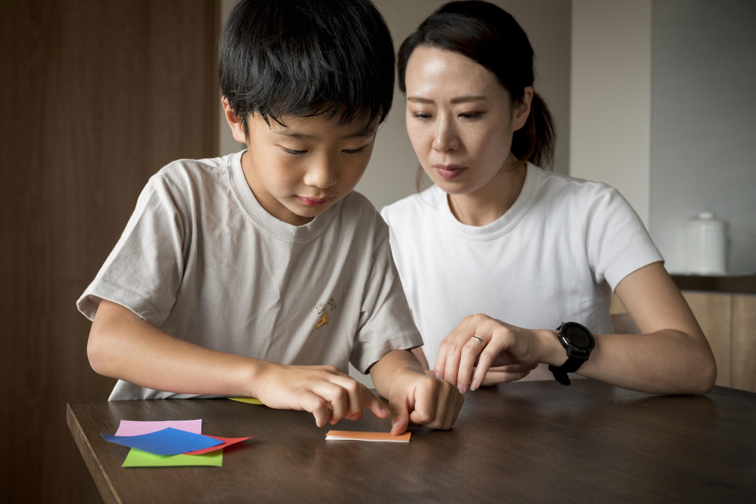 Mother spending quality time with child